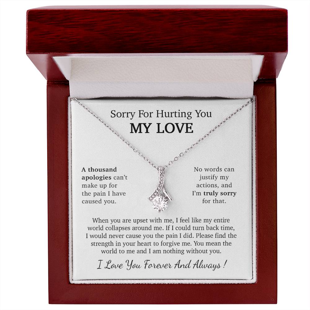 I'm Sorry Necklace Gift, Apology Gift For Her, Forgiveness Gift