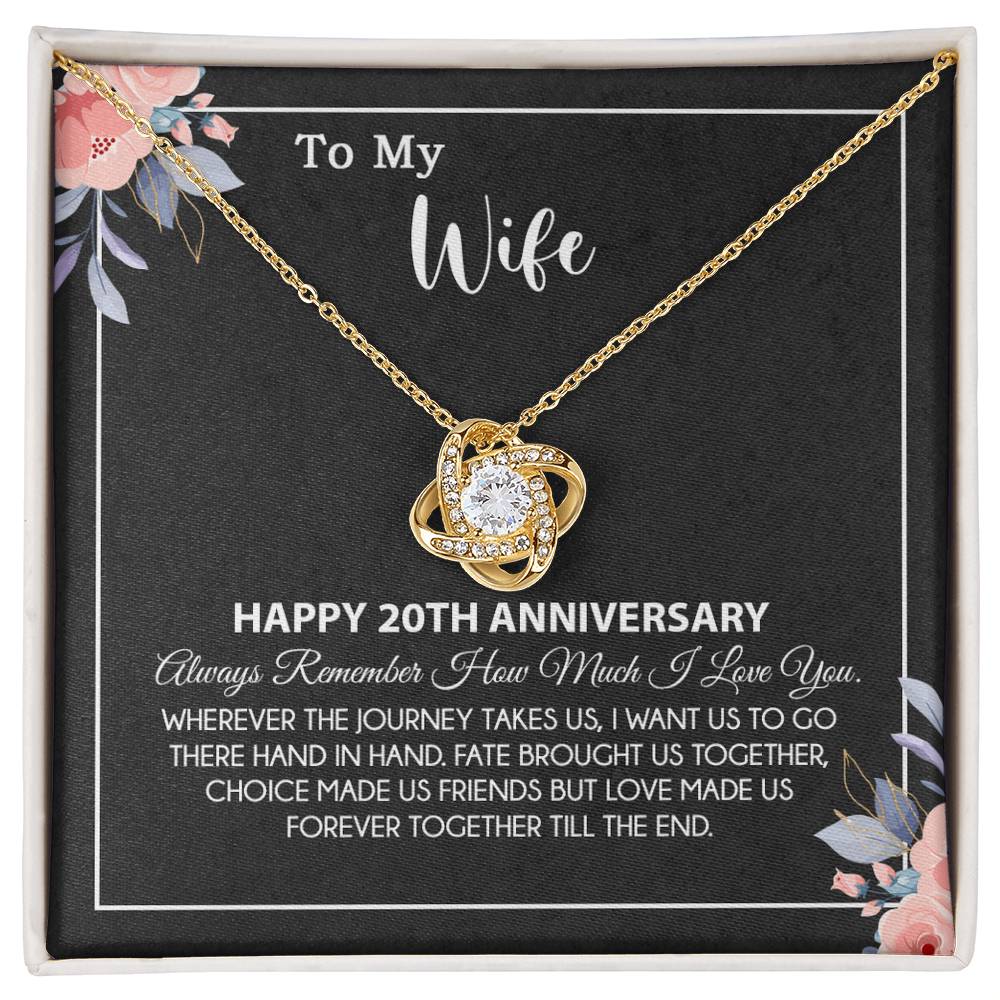 20th Anniversary Gift For Wife Necklace, 20 Year Anniversary, 20th Wedding Gift