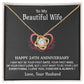 24th Anniversary Gift For Wife, 24 Year Anniversary Gifts, 24th Wedding Anniversary Gift Ideas_Blue 25_10