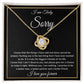 I'm Sorry Necklace Gifts, Apology Gifts For Her, Forgiveness Gift, Wife Gift