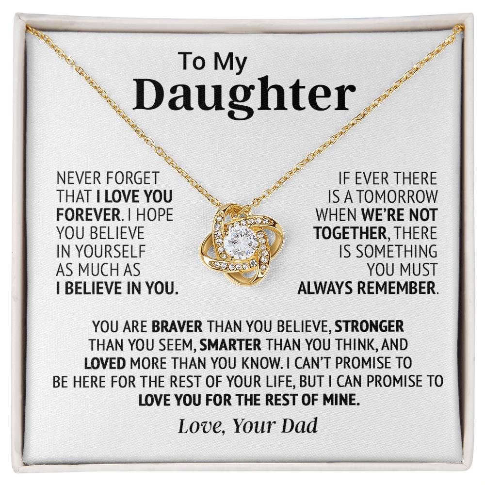 To My Daughter Necklace, Daughter Father Necklace, Daughter Gift From Dad 18_8