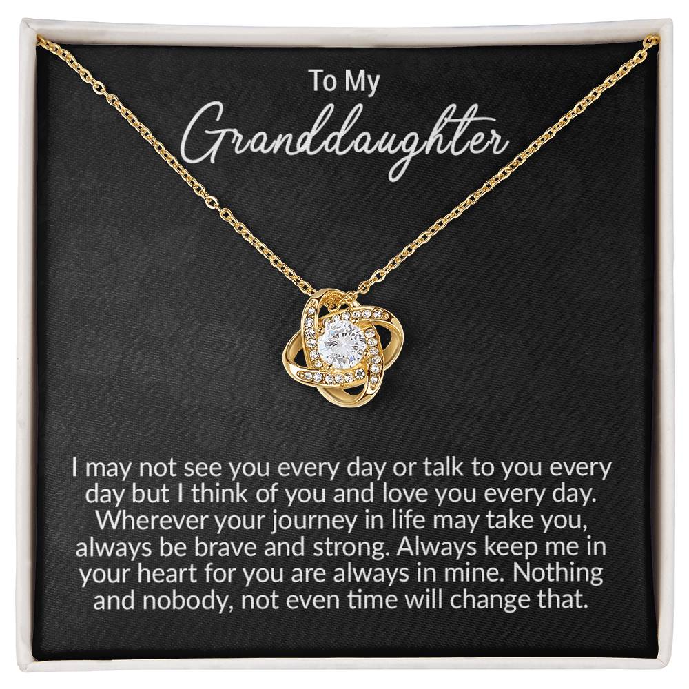 To My Granddaughter Necklace, Granddaughter Gift, Granddaughter Birthday Gift