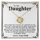 To My Daughter Necklace - Never Forget That I Love You - Love Your Dad Gift