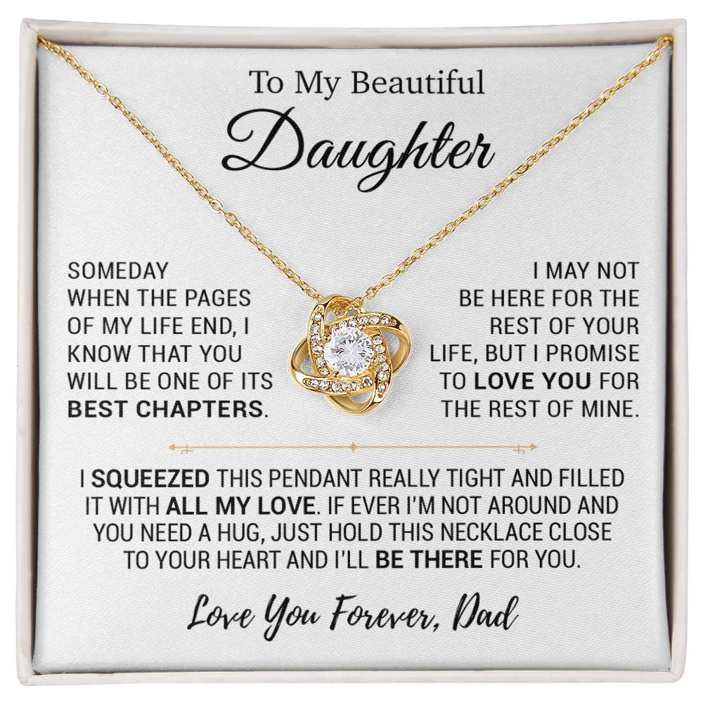 To My Daughter Necklace, Daughter Father Necklace, Daughter Gift From Dad 13_10