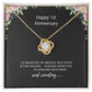 1 Year Anniversary Gift For Wife Necklace, Year Anniversary Gifts, Gift For Wife