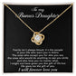 To My Bonus Daughter Necklace, Gift for Bonus Daughter, Step Daughter Birthday