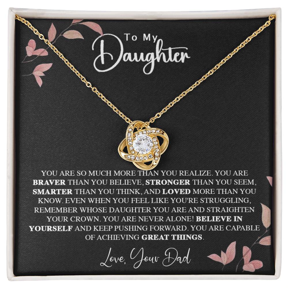 To My Daughter Love Knot Your Dad