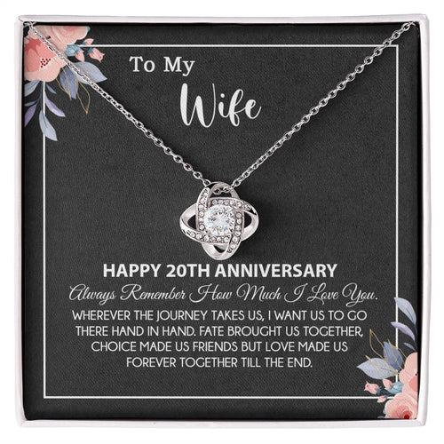 20th Anniversary Gift For Wife Necklace, 20 Year Anniversary, 20th Wedding Gift