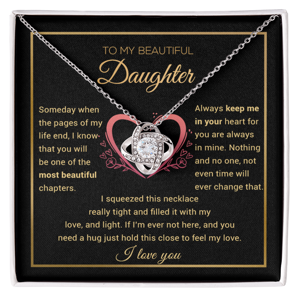 To My Daughter Necklace, Daughter Gift from Dad, Mom, Daughter Birthday Gift