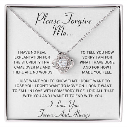I'm Sorry Gift, Apology Gift, Sorry Poem, Forgiveness, Thinking of You Necklace