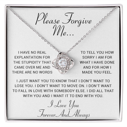 I'm Sorry Gift, Apology Gift, Sorry Poem, Forgiveness, Thinking of You Necklace