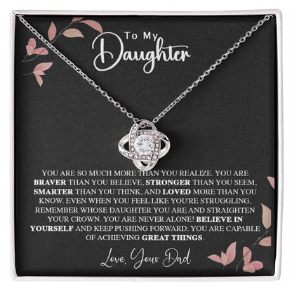 To My Daughter Love Knot Your Dad