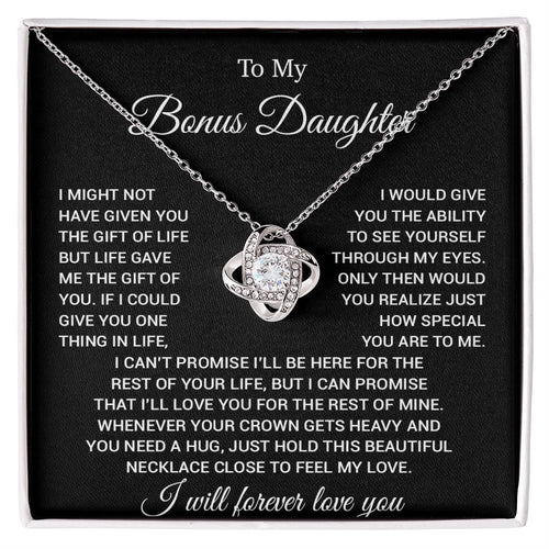To My Bonus Daughter Necklace, Gift for Bonus Daughter, Step Daughter Birthday