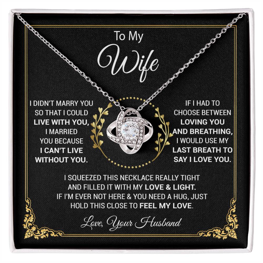 To My Wife Necklace, Wife Gift From Husband, Wife Husband, Christmas Gift