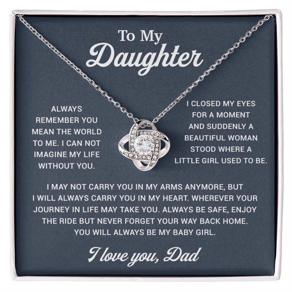 To My Daughter Necklace, Gift for Daughter from Dad, Father Daughter Necklace 2_12