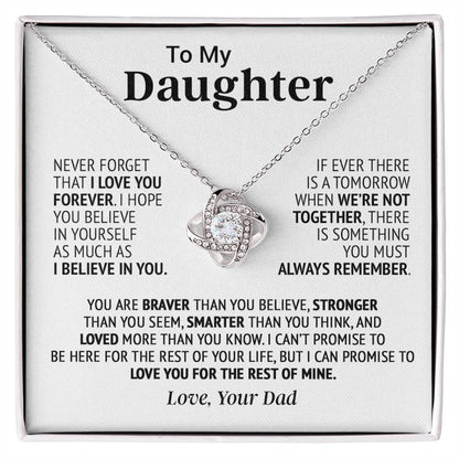 To My Daughter Necklace, Daughter Father Necklace, Daughter Gift From Dad 18_8