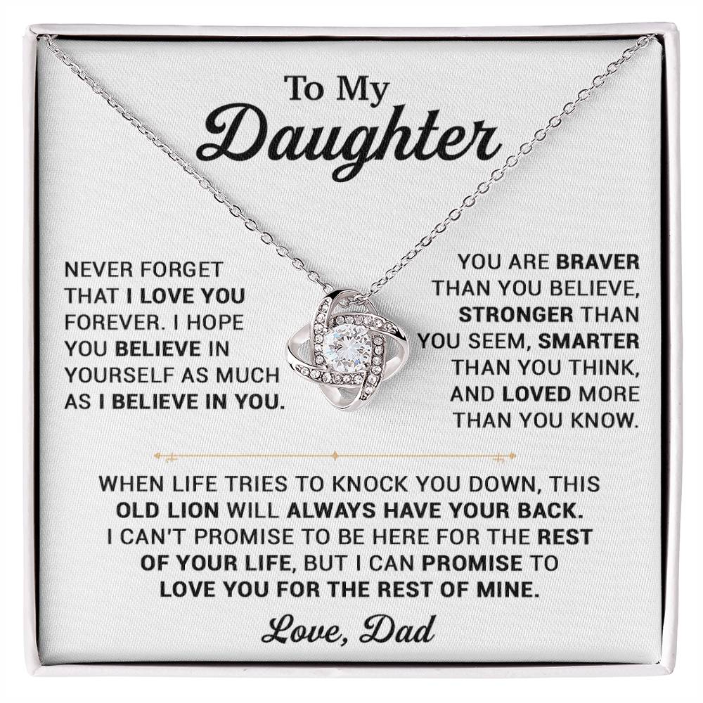To My Daughter Necklace, Gift for Daughter from Dad, Daughter Father Necklace 25_10