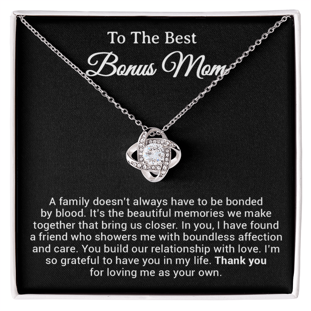 To My Bonus Mom Necklace, Gift from Daughter Son, Step Mom Gift, Mother's Day