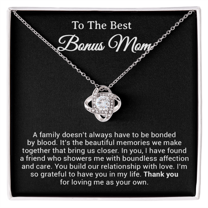 To My Bonus Mom Necklace, Gift from Daughter Son, Step Mom Gift, Mother's Day