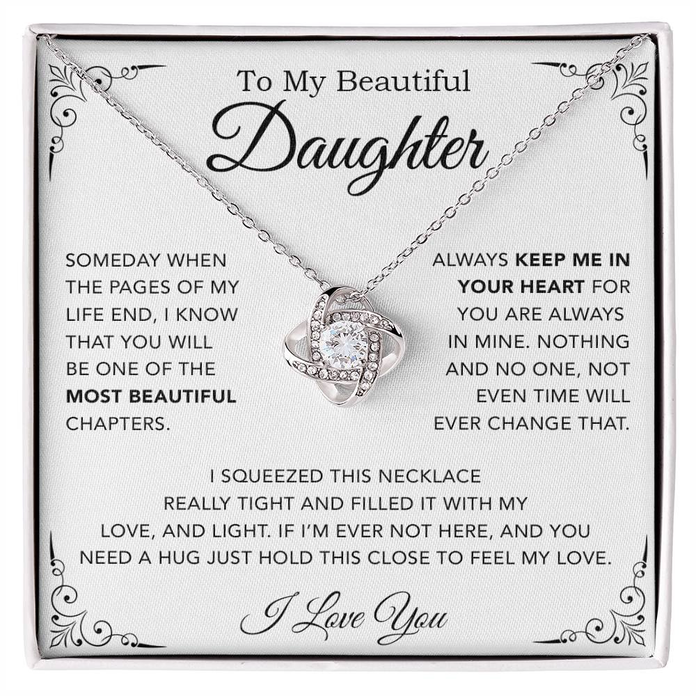 To My Daughter Necklace, Gift from Mother Father Daughter, Christmas Gift 5_12