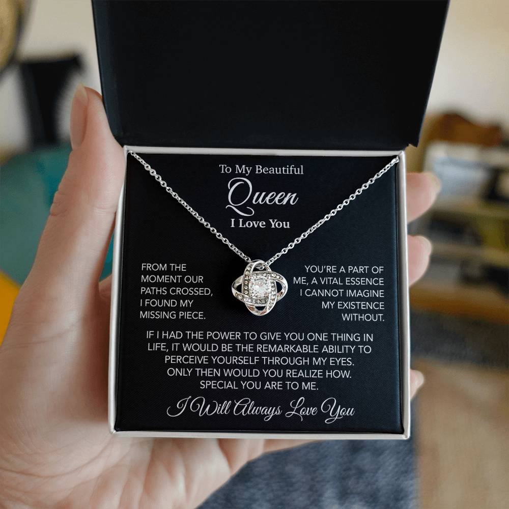 To My Queen Necklace, Anniversary Gift For Wife, Girlfriend Necklace 20_1