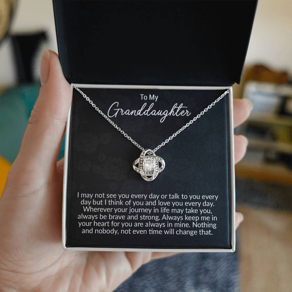 To My Granddaughter Necklace, Granddaughter Gift, Granddaughter Birthday Gift