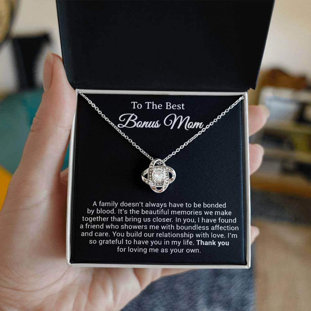 To My Bonus Mom Necklace, Gift from Daughter Son, Step Mom Gift, Mother's Day