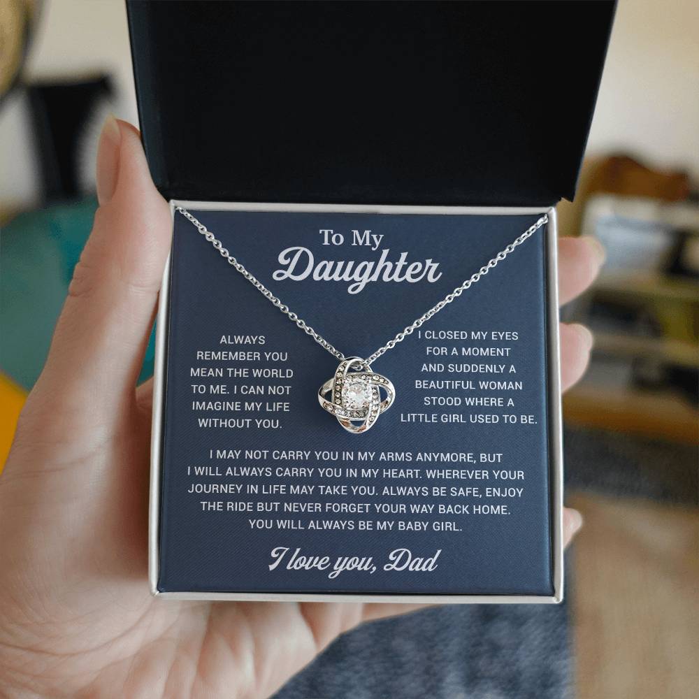 To My Daughter Necklace, Gift for Daughter from Dad, Father Daughter Necklace 2_12