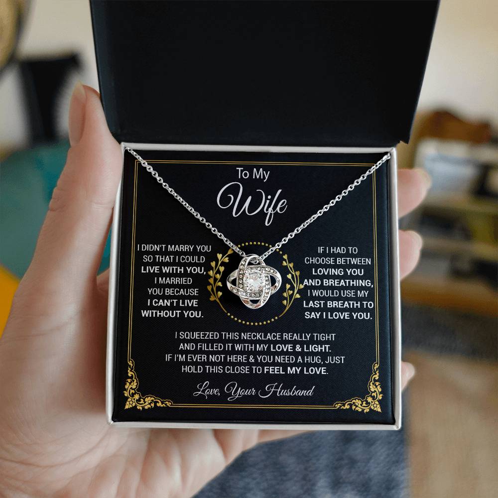 To My Wife Necklace, Wife Gift From Husband, Wife Husband, Christmas Gift