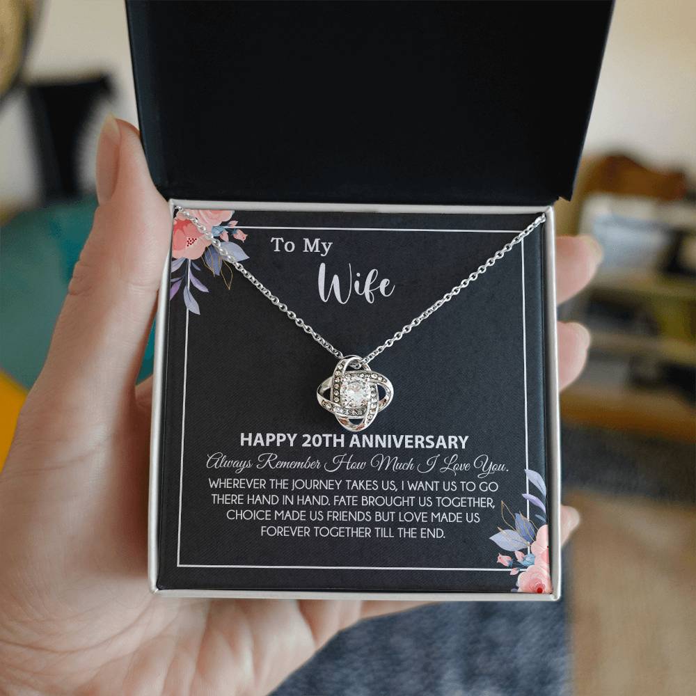 20th Anniversary Gift For Wife Necklace, 20 Year Anniversary, 20th Wedding Gift