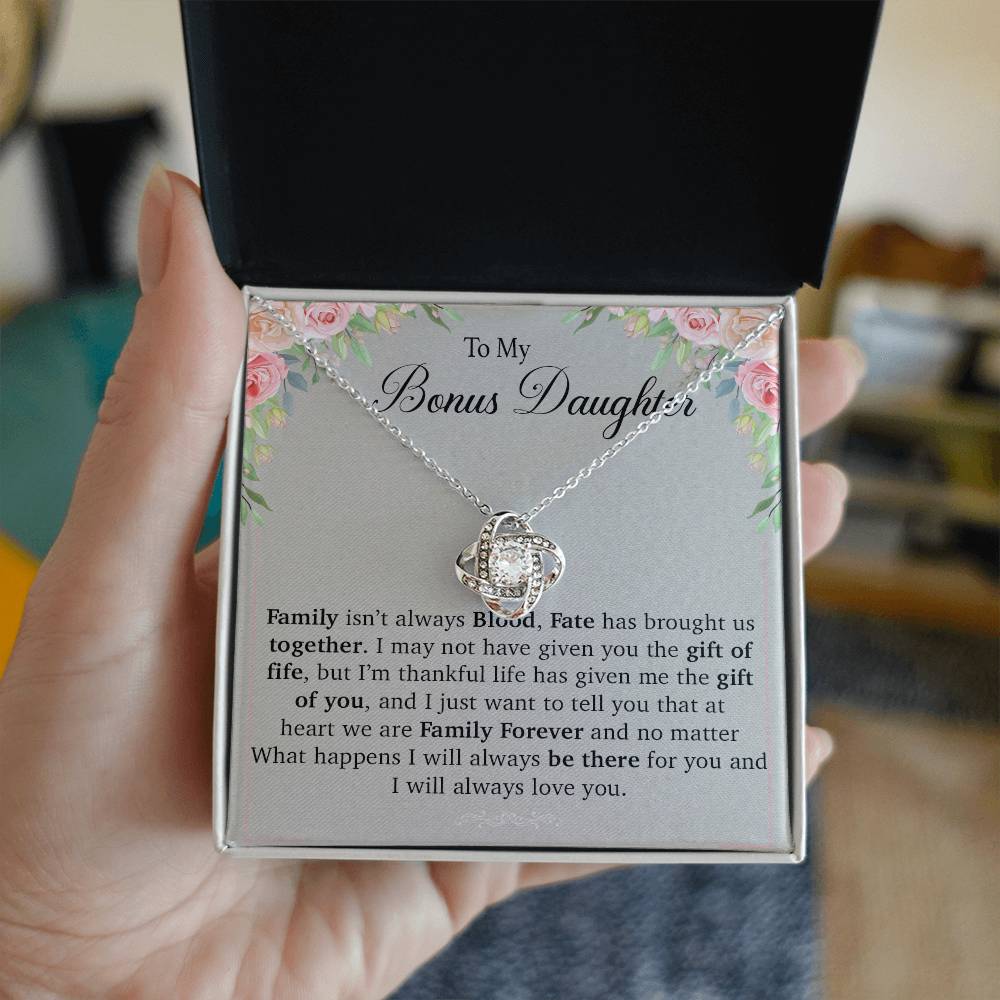 To My Bonus Daughter Necklace, Gift For Daughter, Step Daughter, Christmas Gift