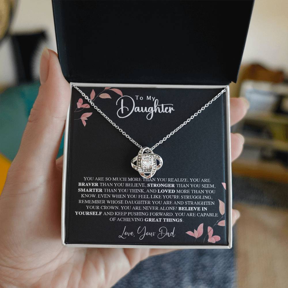 To My Daughter Love Knot Your Dad