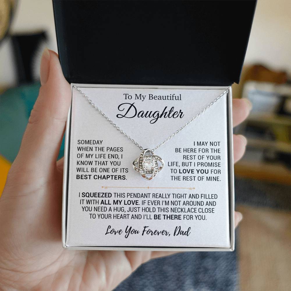 To My Daughter Necklace, Daughter Father Necklace, Daughter Gift From Dad 13_10