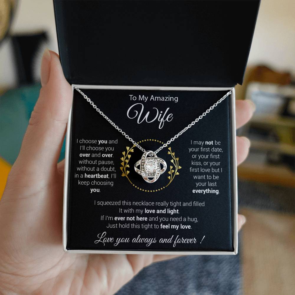 To My Wife Necklace, Mother's Day Gift from Husband, Wife Birthday Gift