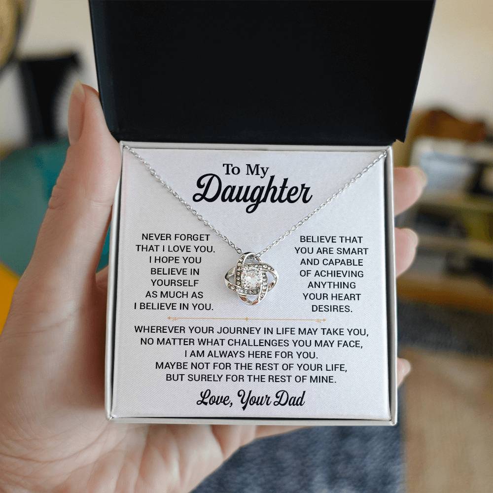 To My Daughter Necklace, Daughter Father Necklace, Daughter Gift From Dad 8_11