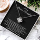 To My Bonus Daughter Necklace, Gift for Bonus Daughter, Step Daughter Birthday