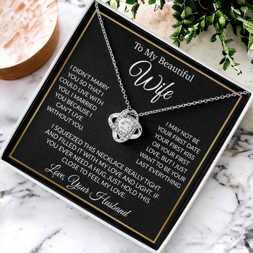 To My Wife Necklace, Gift For Her, Gift For Wife, Wife Jewelry, Christmas Gift