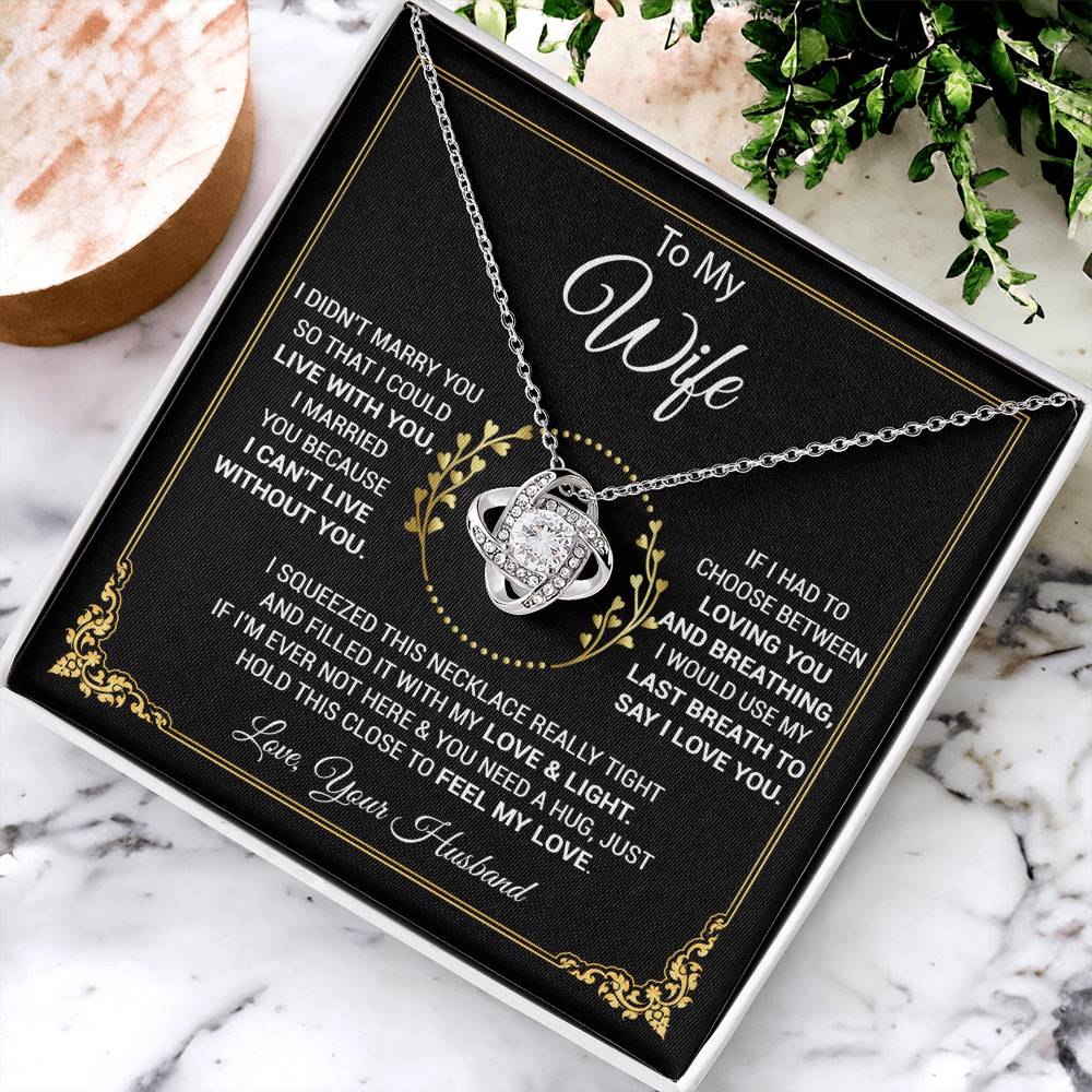 To My Wife Necklace, Wife Gift From Husband, Wife Husband, Christmas Gift
