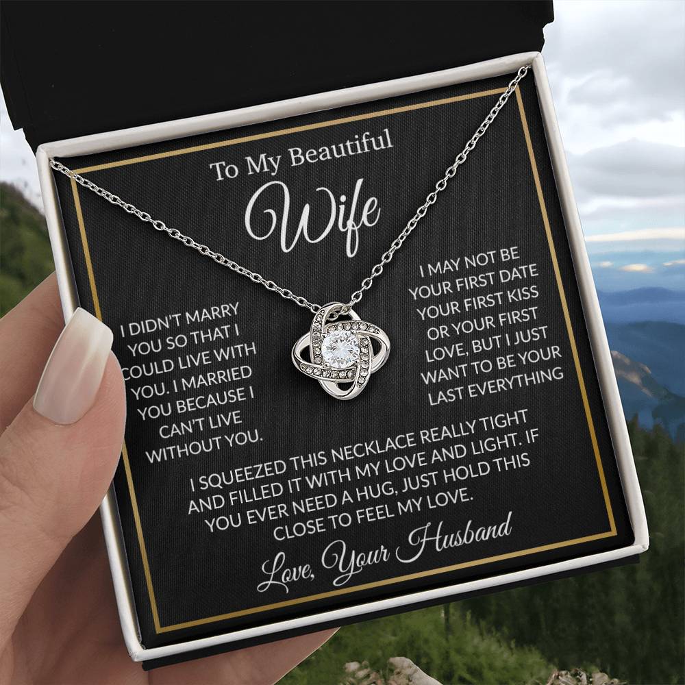 To My Wife Necklace, Gift For Her, Gift For Wife, Wife Jewelry, Christmas Gift