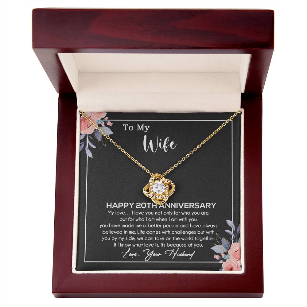 20th Anniversary Gift For Wife Necklace, 20 Year Anniversary, 20th Wedding Gift