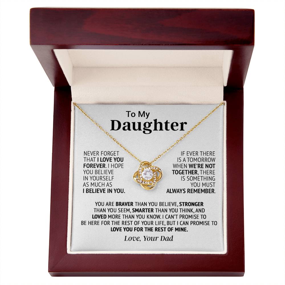 To My Daughter Necklace, Daughter Father Necklace, Daughter Gift From Dad 18_8