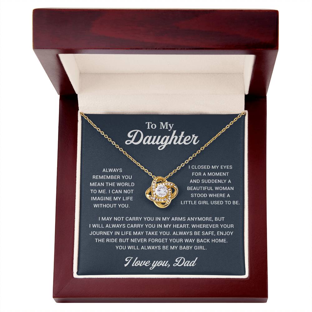 To My Daughter Necklace, Gift for Daughter from Dad, Father Daughter Necklace 2_12