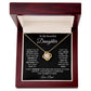 To My Daughter Necklace, Gift for Daughter from Dad, Father Daughter Necklace 26_2_Black