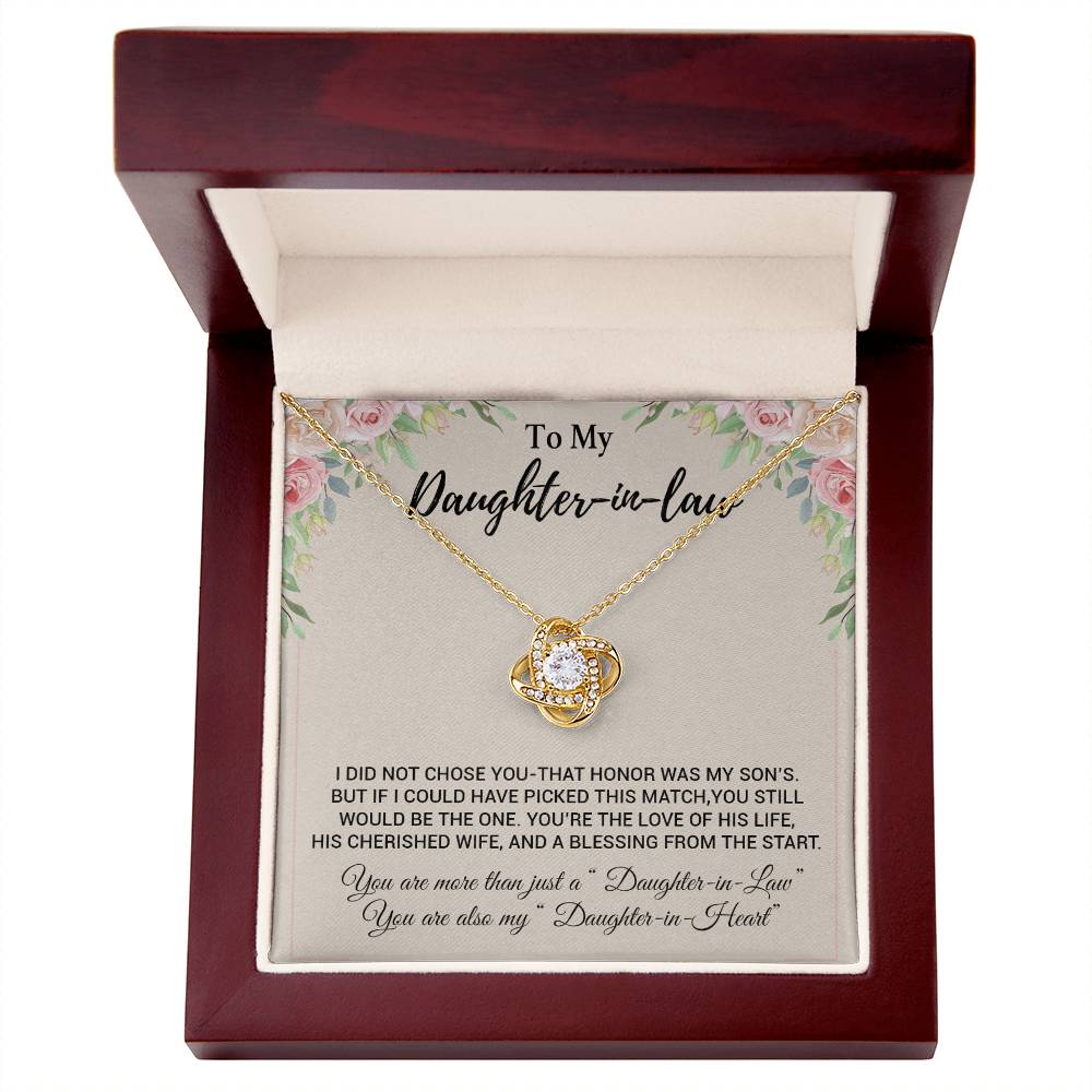 To My Daughter-In-Law Necklace, Gift For Daughter In Law, Daughter In Law Gift