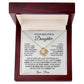 To My Beautiful Daughter Necklace, Daughter Gift from Mom, Birthday, Graduation