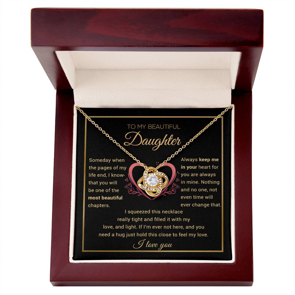 To My Daughter Necklace, Daughter Gift from Dad, Mom, Daughter Birthday Gift