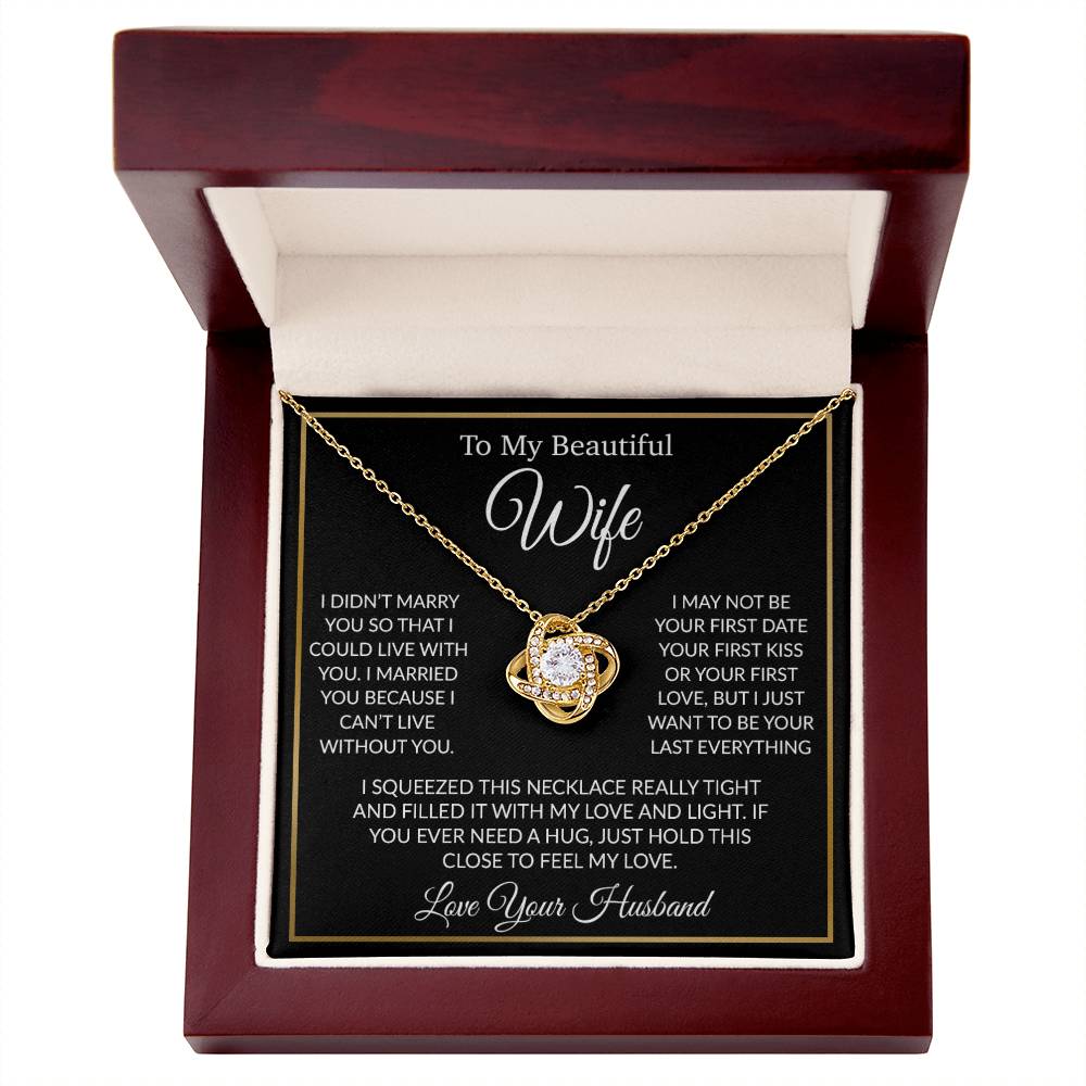 To My Wife Necklace, Gift For Her, Gift For Wife, Wife Jewelry, Christmas Gift