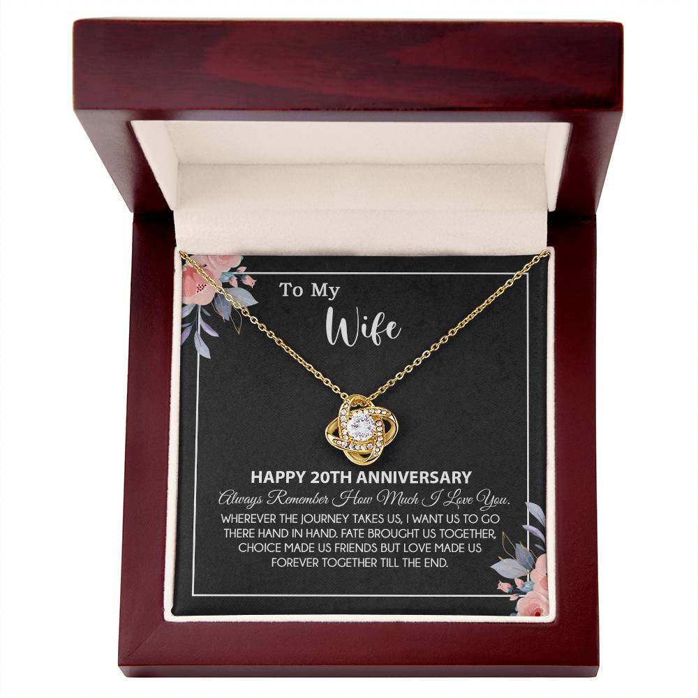 20th Anniversary Gift For Wife Necklace, 20 Year Anniversary, 20th Wedding Gift