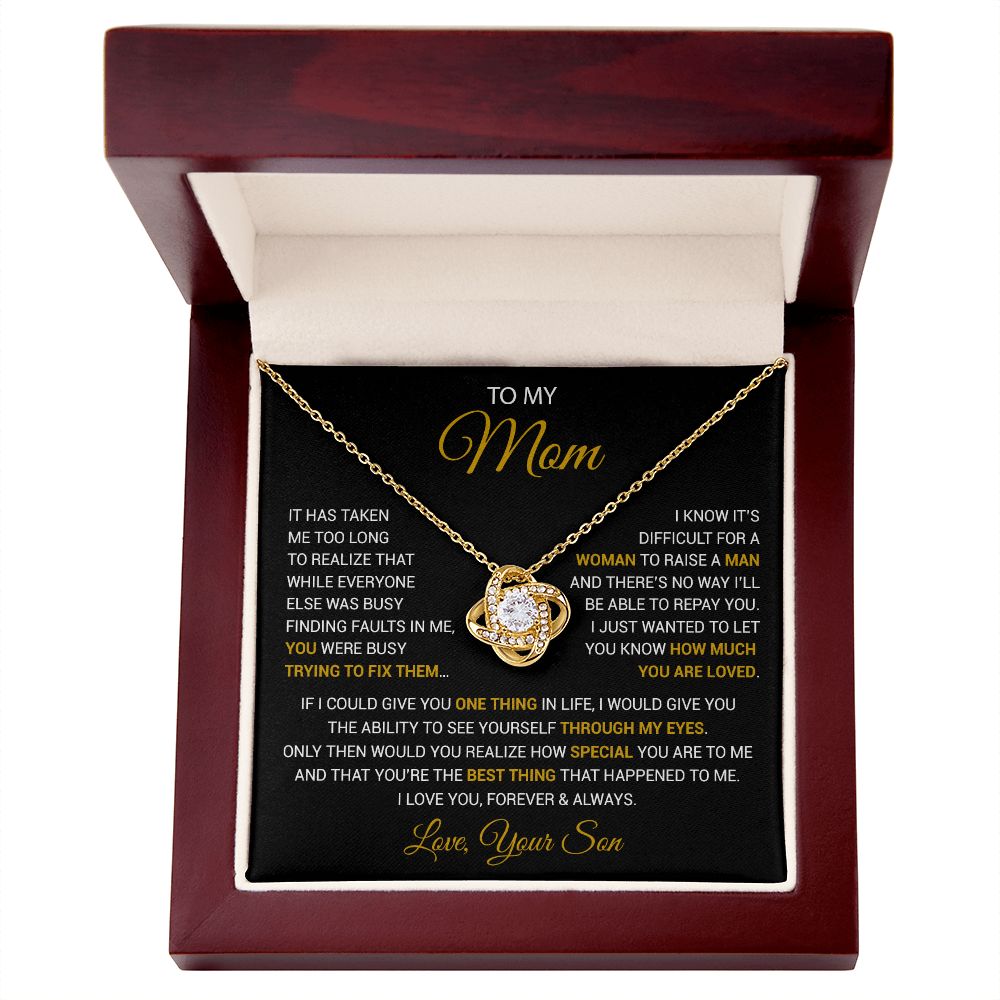 To My Mom Necklace, Mama, Gift From Son For Birthday, Mother 's Day Gift