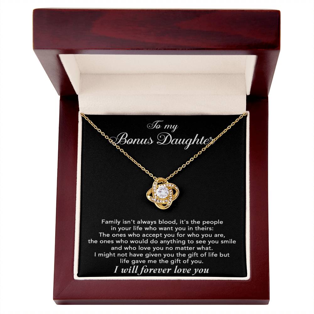 To My Bonus Daughter Necklace, Gift for Bonus Daughter, Step Daughter Birthday